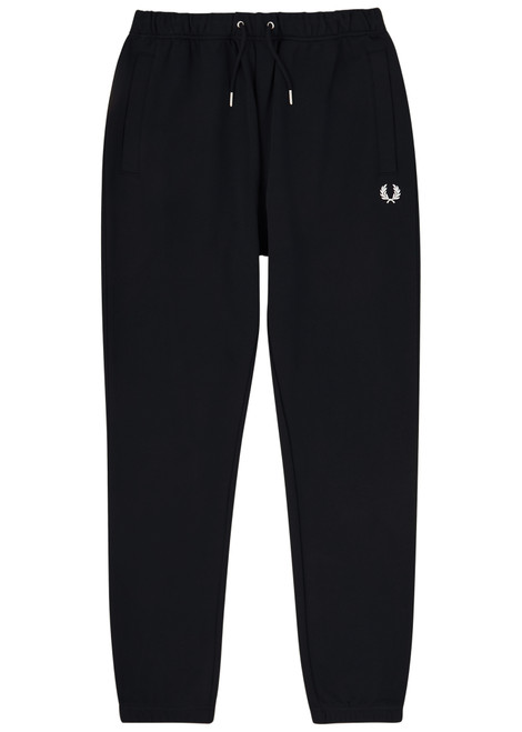 FRED PERRY-Logo-embroidered cotton sweatpants