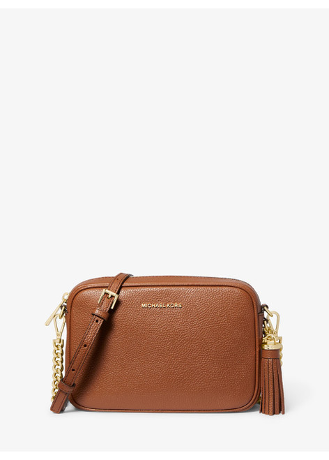 MICHAEL MICHAEL KORS-Jet set medium pebbled leather crossbody bag