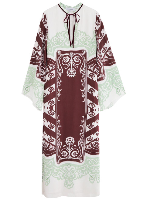 LUG VON SIGA-Lilah printed satin maxi dress