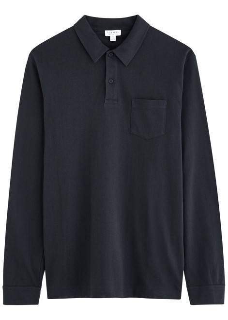 SUNSPEL-Riviera woven cotton polo shirts