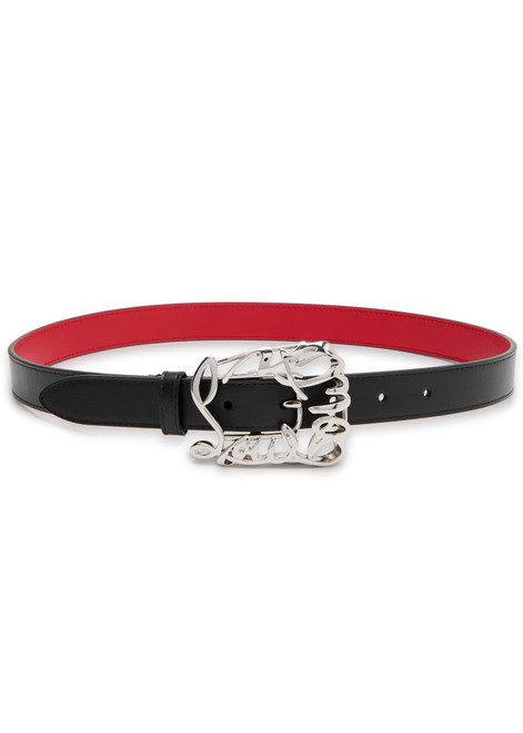 CHRISTIAN LOUBOUTIN-Giddy leather belt