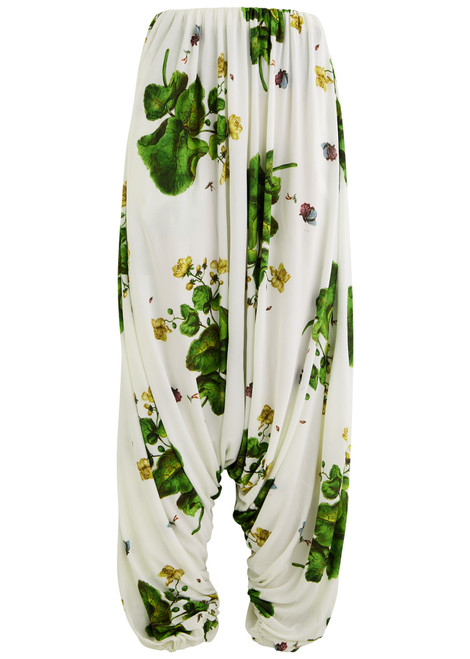 LOEWE-Printed draped jersey trousers
