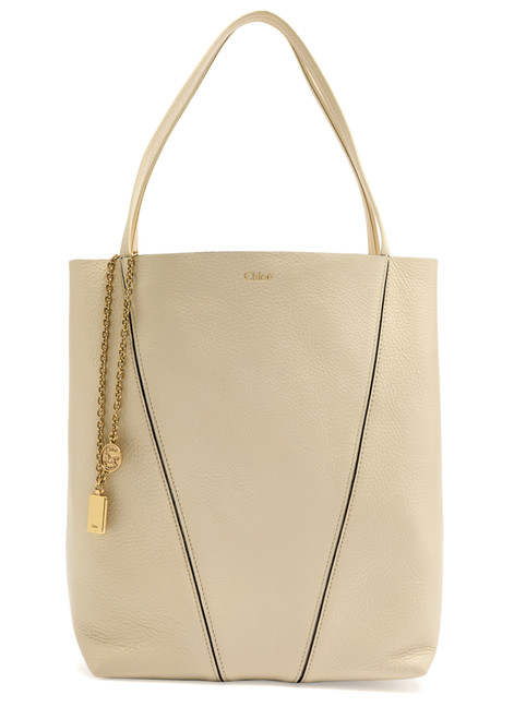 CHLOE-Spin medium grained leather tote