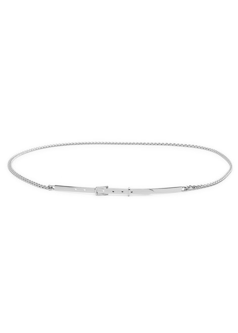 TOTEME-Rhodium-plated chain belt