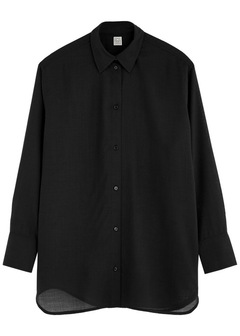 TOTEME-Wool voile shirt 