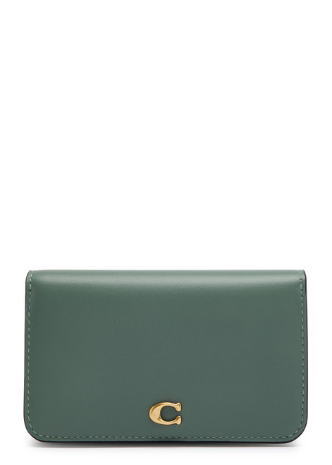 COACH-Logo leather wallet 
