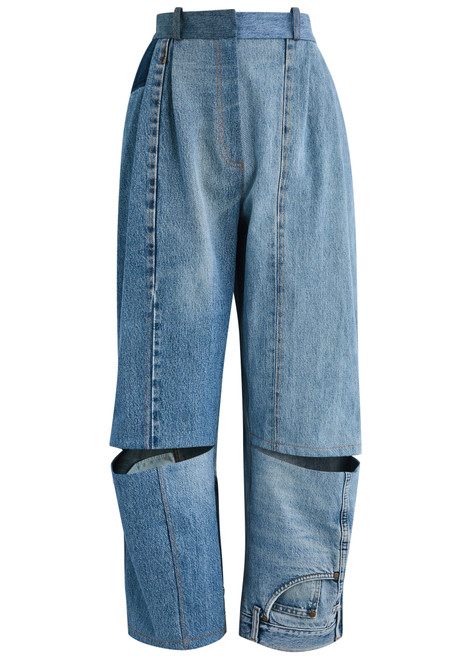 A.W.A.K.E MODE-Cut-out straight-leg jeans