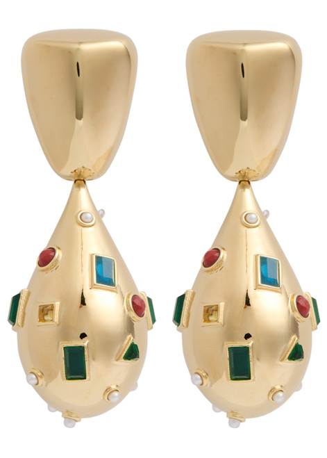 ZIMMERMANN-Wish 12kt gold-plated drop earrings 