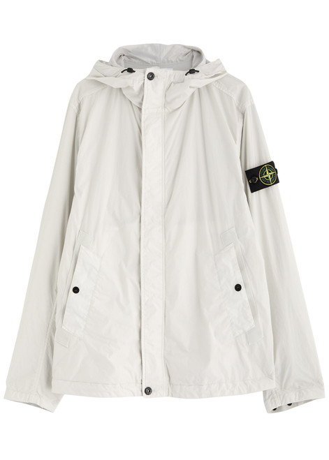 STONE ISLAND-Crinkle Reps hooded nylon jacket 