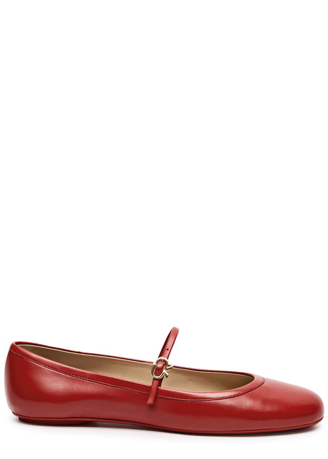 GIANVITO ROSSI-Carla 05 leather ballet flats 