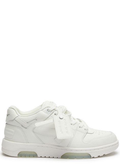 OFF-WHITE-Out Of Office leather sneakers