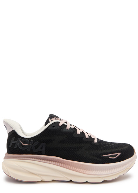 HOKA-Clifton 9 mesh-knit sneakers 