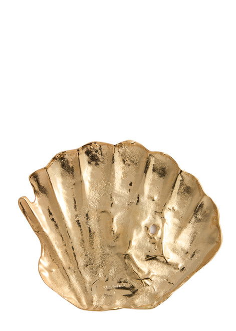 ALIGHIERI-The Shell of Clarity 24kt gold-plated dish 