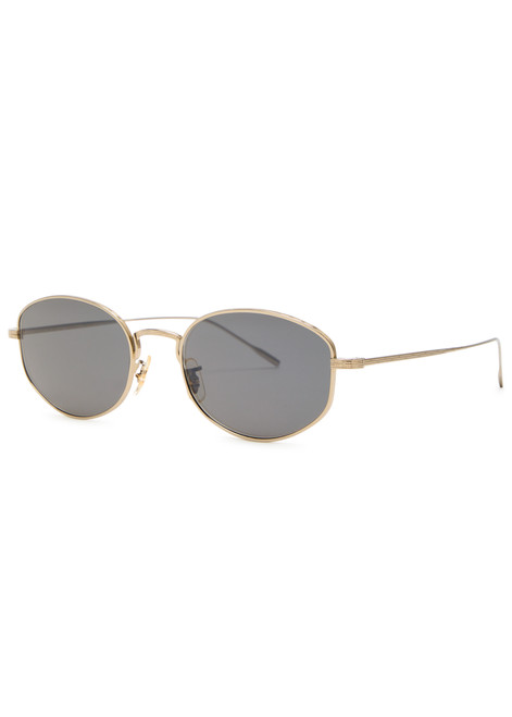 OLIVER PEOPLES-Estra oval-frame sunglasses