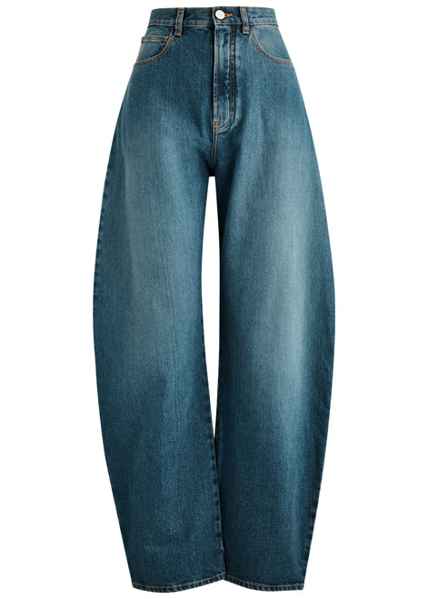 ALAÏA-Round barrel-leg jeans