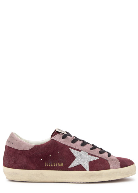 GOLDEN GOOSE-Super-Star distressed suede sneakers