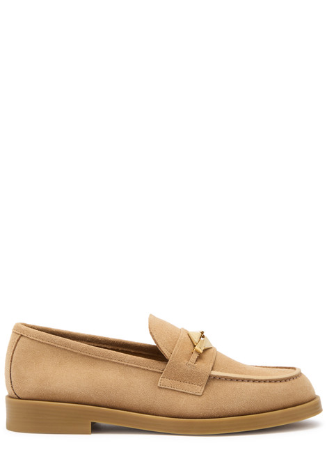 JIMMY CHOO-Maddie Diamond suede loafers