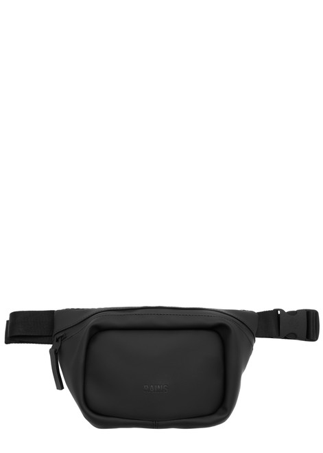 RAINS-Mini rubberised belt bag 