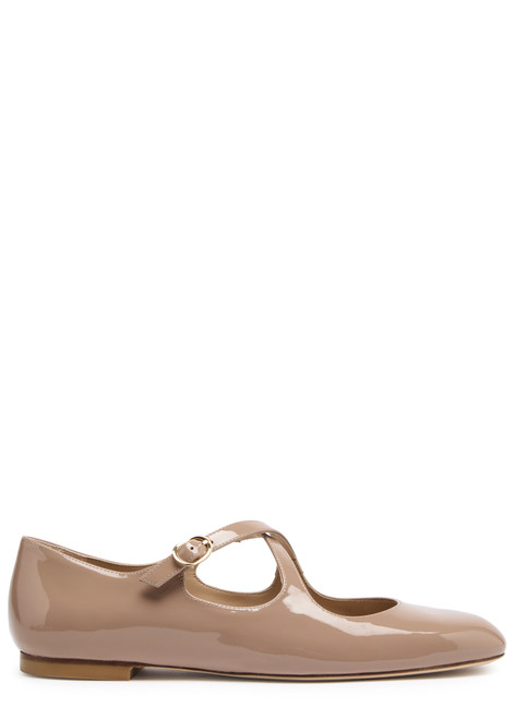 STUART WEITZMAN-Clem patent leather ballet flats