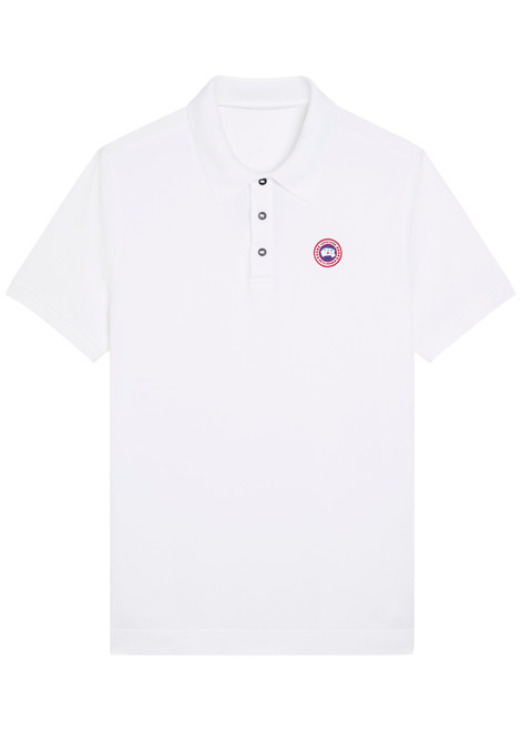 CANADA GOOSE-Beckley logo piqué cotton polo shirt 