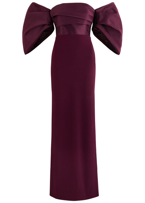SOLACE LONDON-Arla off-the-shoulder gown 