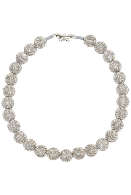 WEEKEND MAX MARA-Ball-adorned choker necklace