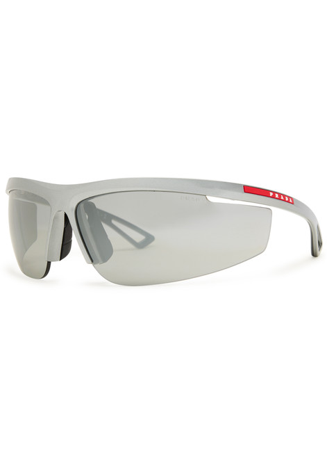 PRADA LINEA ROSSA-Wrap-around mask sunglasses