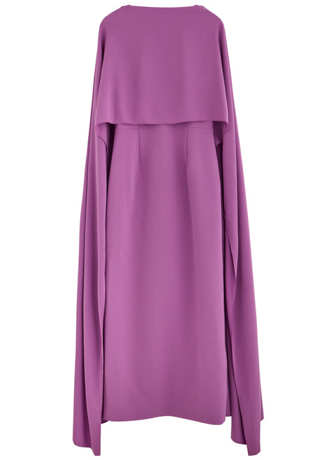 ROKSANDA-Elina cape-effect crepe gown