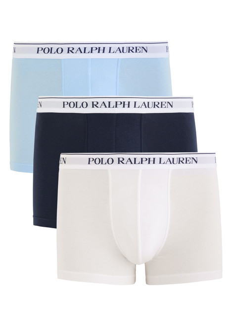 POLO RALPH LAUREN-Logo-jacquard stretch-cotton trunks - set of three