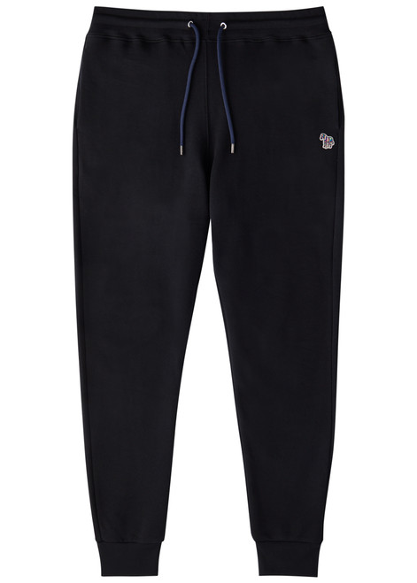 PS PAUL SMITH-Zebra-appliquéd cotton sweatpants