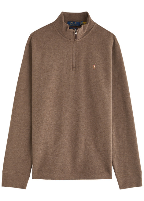 POLO RALPH LAUREN-Half-zip cotton sweatshirt