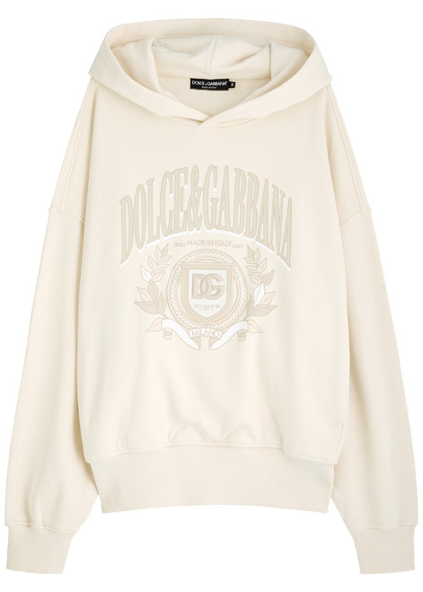 DOLCE & GABBANA Logo hooded cotton sweatshirt