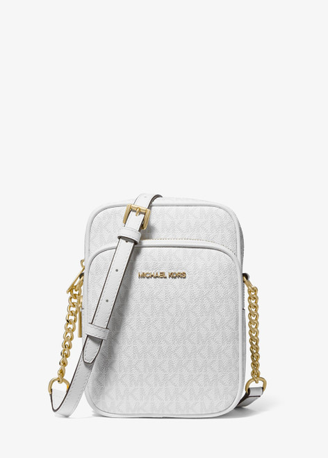 MICHAEL MICHAEL KORS-Jet set travel medium signature logo crossbody bag