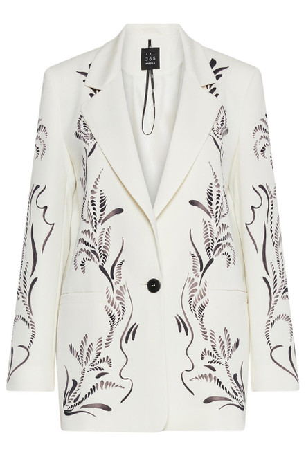 MARELLA-Printed satin blazer