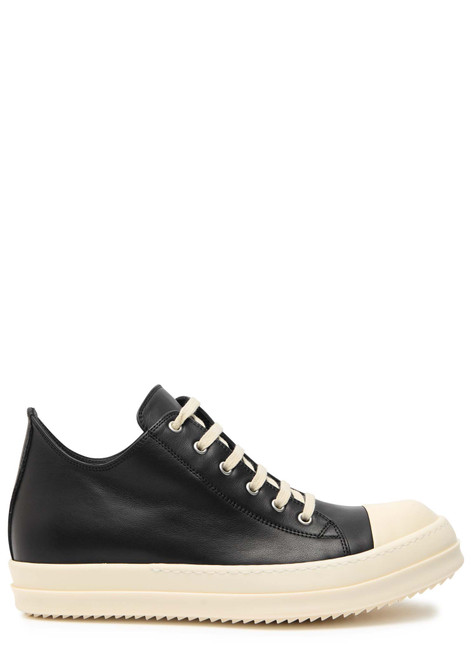 RICK OWENS-Hollywood leather sneakers
