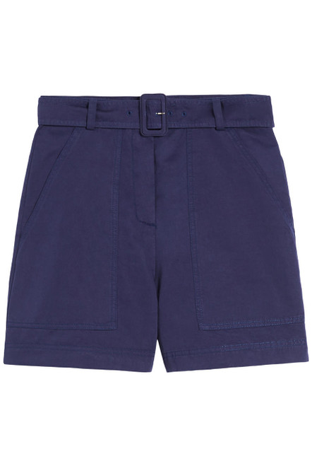 WEEKEND MAX MARA-Cotton and linen bermuda shorts