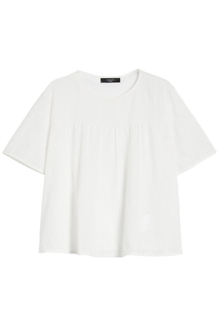 WEEKEND MAX MARA-Poplin and jersey top