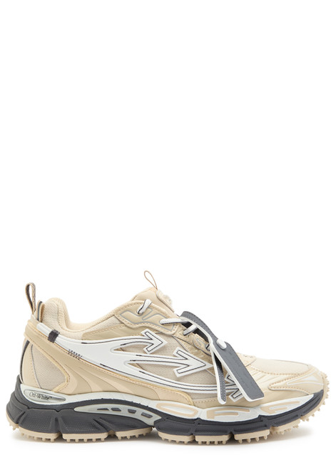 OFF-WHITE-Be Right Back panelled mesh sneakers