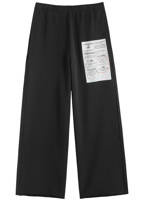 MM6 BY MAISON MARGIELA-Label-print oversized cotton sweatpants