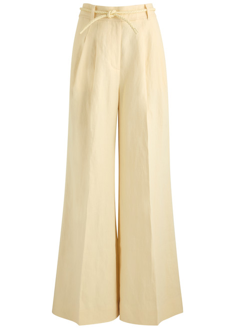 ZIMMERMANN-Illuminate wide-leg linen trousers