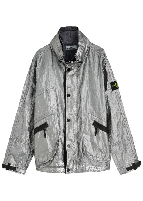 STONE ISLAND-Metallic shell jacket