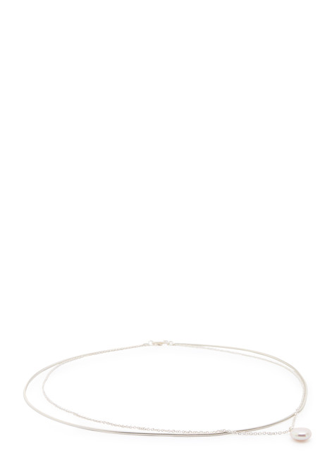 SAPIR BACHAR-Large Pearl sterling silver belt