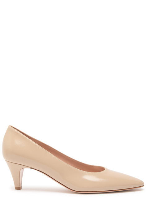 GIANVITO ROSSI-Amelia 55 glossed leather pumps