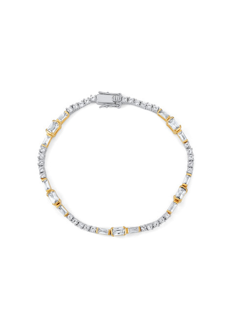 LAURA VANN-Verity tone-toned 18ct yellow gold vermeil bracelet