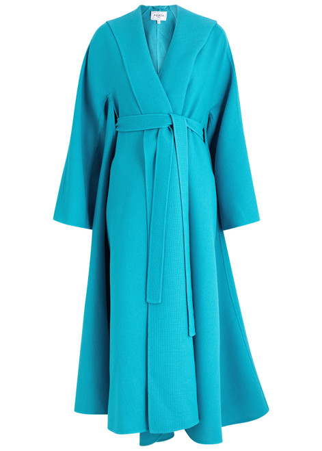 ALAÏA-Cape-effect wool-blend coat