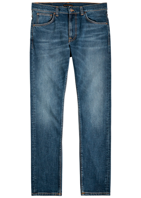 NUDIE JEANS-Lean Dean slim-leg jeans