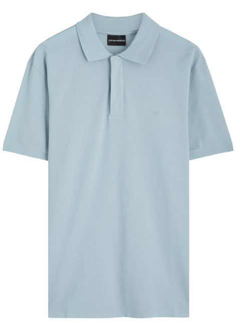 EMPORIO ARMANI-Classic cotton polo shirt