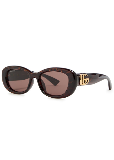 GUCCI-Oval-frame sunglasses