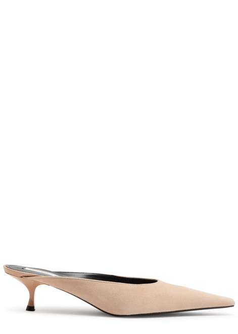 VICTORIA BECKHAM-45 suede mules