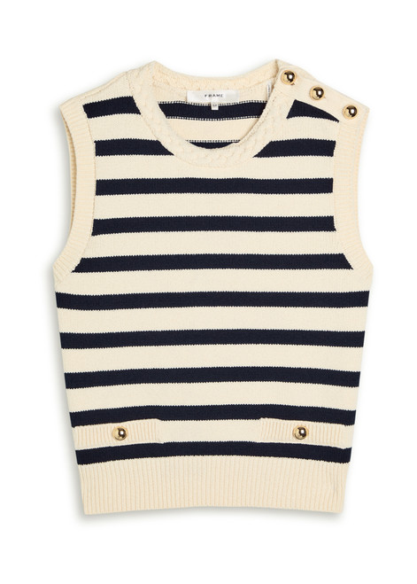 FRAME-The Harbor striped knit tank